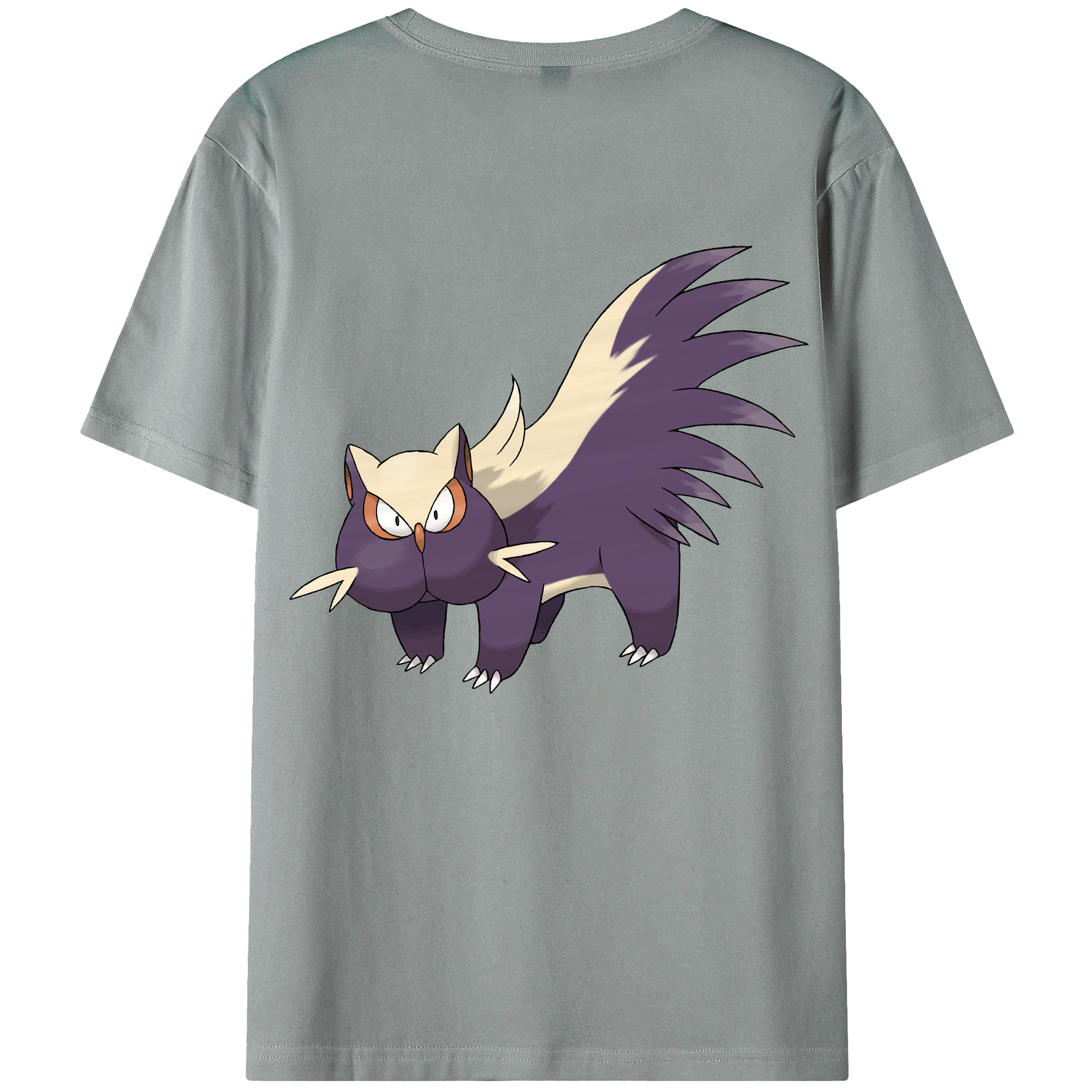 （画像用） ポケットモンスター Pokémon 綿100％ メンズ半袖Tシャツ（バックプリント） 通気性